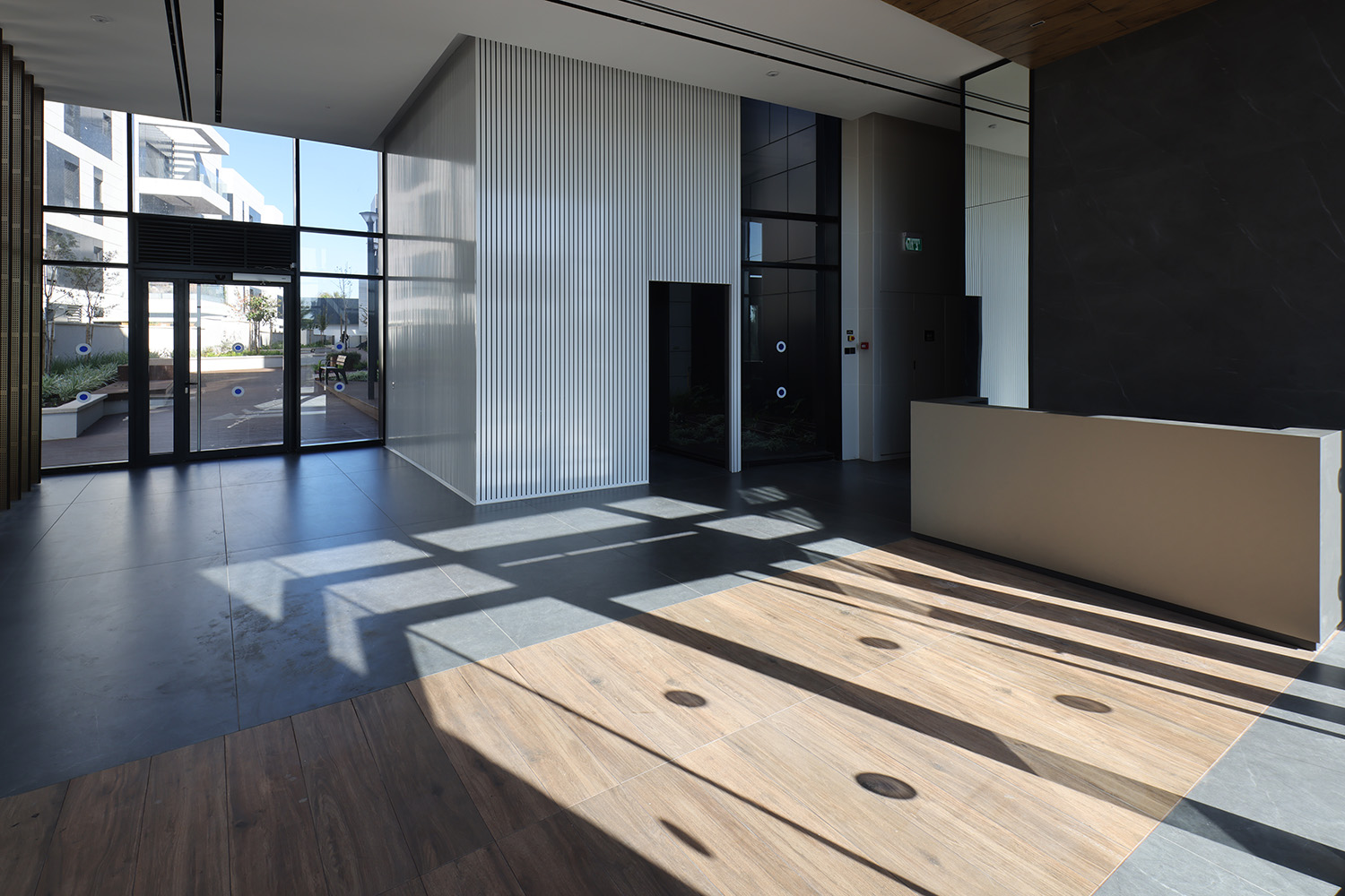 Photo of the lobby in the CLE project in Kesaria