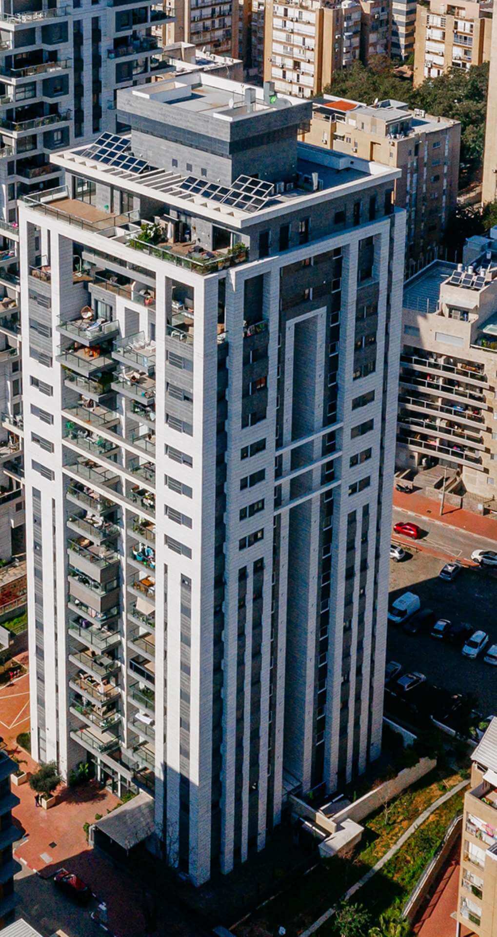 Photo of a building from the UNIK ALPHA project in Ramat Gan