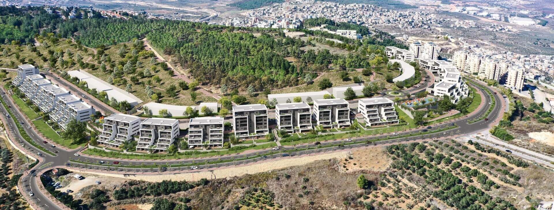 Simulation of buildings in the UNIK HILLS project in Nof HaGalil